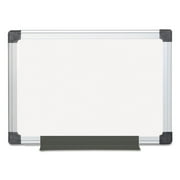 MasterVision MA0212170MV 18 in. x 24 in. Aluminum Frame Value Melamine Dry Erase Board - White