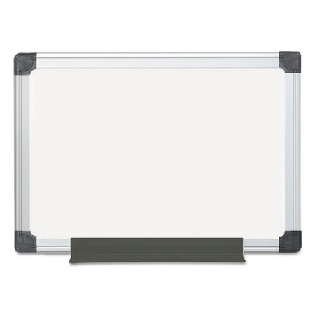 MasterVision MA0212170MV 18 in. x 24 in. Aluminum Frame Value Melamine Dry Erase Board - White