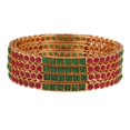 thumbnail image 6 of Efulgenz Traditional Gold Tone Bangle Set Indian Wedding Bridal Jewelry Multicolor Kundan Crystal Bangle Bracelet Bollywood Jewelry for Women (4 Pcs) Size 2.6, 6 of 8
