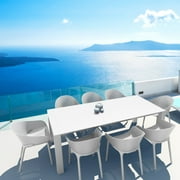 Siesta ISP774-DVR 70 - 86 in. Vegas Dining Extendable Table Dove Gray