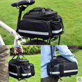 thumbnail image 3 of Bike Rear Rack Bag Bicycle Trunk Bag Bike Panniers Bag Cycling Luggage Bag with rain Cover Bicycle Frame Back Saddle Bag Luggage Bag with Reflective Trim and Big Pocket saddle rack, 3 of 6