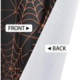 thumbnail image 5 of Halloween Ombre Kitchen Curtains 36 Inch Spider Web Tier Curtains White Orange Gradient Rod Pocket Thermal Insulated Small Window Curtain for Halloween Party Decor, 5 of 6