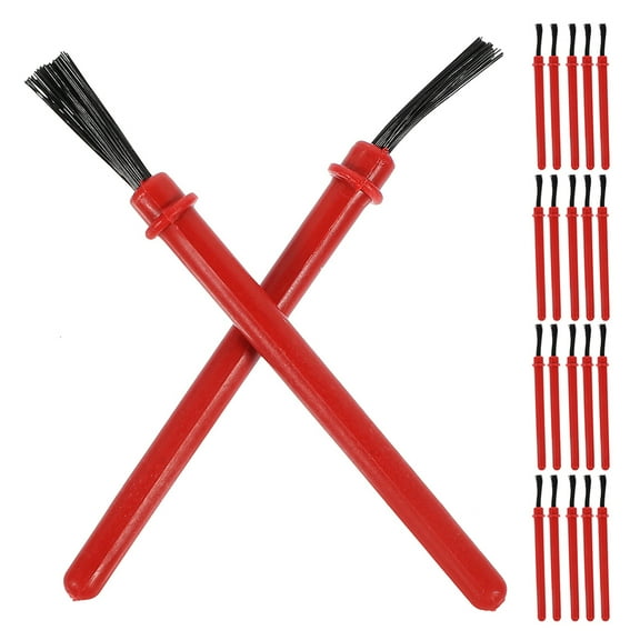 Kids Paint Brush Set of 50 Small Watercolor Brushes for Toddlers with Vibrant Red Design Safe and