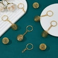 thumbnail image 4 of 10Pcs Bead Cage Charms Spiral Bead Cages Pendants with Keyring Hollow Lantern Ball Spiral Charms Stone Holder Necklace Cage Pendants for DIY DIY Crafting, 4 of 7