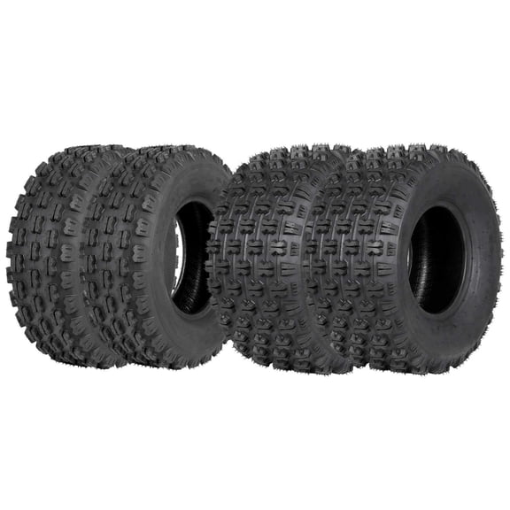 Weize ATV UTV Tires , 21x7-10 & 20x10-9 Off-Road Tires All-Terrain 4PR, Tubeless Set Of 4