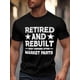 thumbnail image 3 of Camisetas vintage de manga corta para hombre, retiradas y reconstruidas, cuello redondo, Star Line, color negro-S, 3 of 8