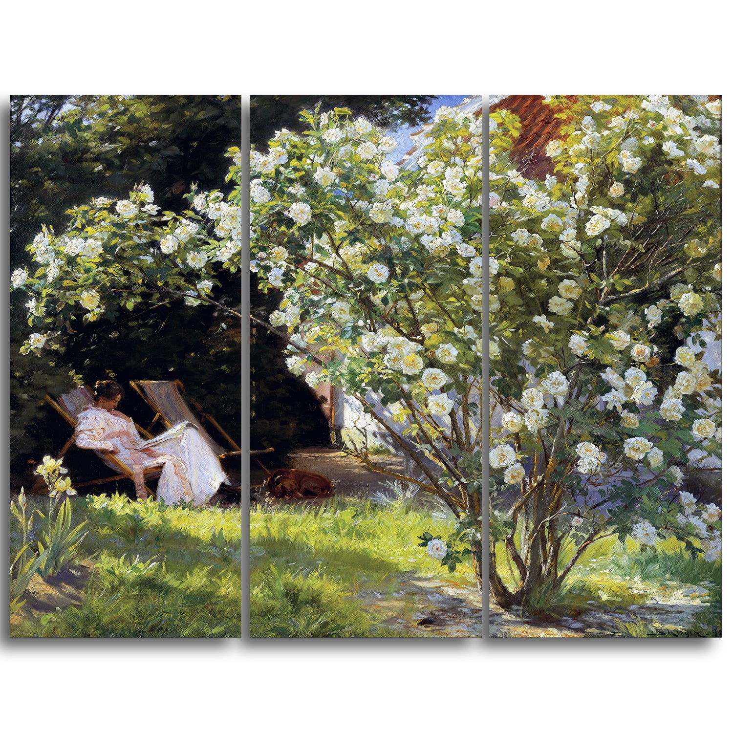 DESIGN ART 'P.S. Kroyer Kroyer Seated in the Deckchair' Canvas Art