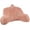 Peach, variant on Klear Vu Shaggy Bed Rest Back Support Pillow - Large Reading Pillow, 30" x 21", Black