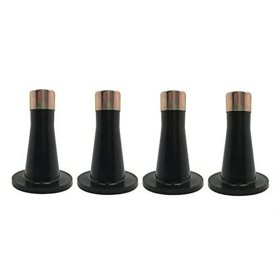 King's Brand Furniture - Plastic Bed Frame Glide Legs to Replace Wheels, Set of 4 Glides