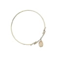 thumbnail image 2 of 8 1/2 inch Round Double Loop Bangle Bracelet w/ St. Joseph the Worker in Gold-Filled, 2 of 3