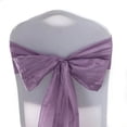 thumbnail image 2 of BalsaCircle 5 Violet Amethyst Accordion Crinkle Taffeta Chair Sashes Wedding Party, 2 of 8