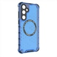thumbnail image 4 of Allytech Case for Samsung Galaxy A35, Non-Yellowing Anti-Scratch Slim Thin Translucent Honeycomb Heat Dissipation Dual-Layer Drop Protection Bumper Case Cover Compatible with MagSafe, Blue, 4 of 10