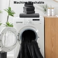 thumbnail image 7 of Jessy Home 6 Piece Towel Set Black Soft Bath Towel Set for Bathroom-2 Bath Towels, 2 Hand Towels, 2 Washcloths Highly Absorbent Bath Sheet for Hotel & Spa, 7 of 7