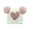White, variant on 2025 New Baby Beanie Children's Knit Hat Woolen Hat Double Hairball Woolen Hat Girls Children Love Knit Hat Valentine's Day Children Love Knit Hat