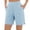 Light Blue, variant on Loose Shorts Women Denim New Women's Yoga Athletic Shorts Summer Stretchy Waist Loose Bermuda Shorts for Women Running Workout Red L