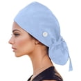 thumbnail image 1 of Baseball Caps for Men and Women with Sweatband and Buttoned Scrub Bouffant Design Hat for Use, 1 of 3