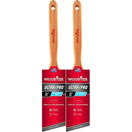 Wooster Genuine 2" Ultra/Pro Firm Angle Sash Paintbrush 2-Pack, 4174-2-2PK