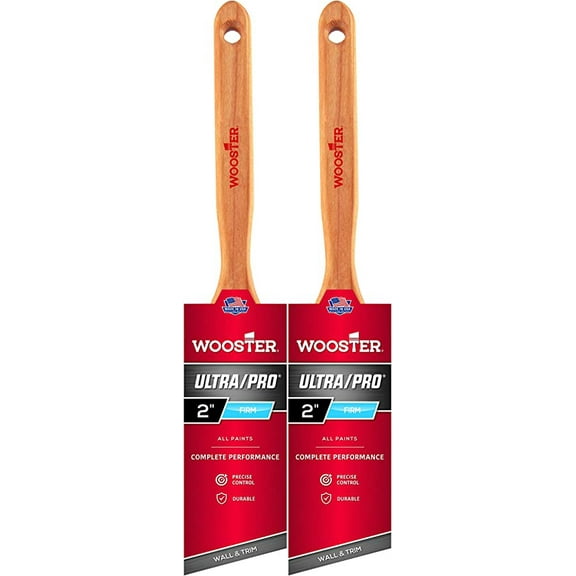 Wooster Genuine 2" Ultra/Pro Firm Angle Sash Paintbrush 2-Pack, 4174-2-2PK