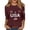 Wine, variant on 250 Years American Flag 250th Anniversary USA T-Shirt 3/4 Sleeve Top Soft Lightweight Tee