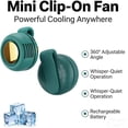 thumbnail image 4 of Portable Silent Mini Bladeless Electric Fan, Adjustable 3-Speed Suspended Whirlwind Cooler Fans, For Outdoor & Travel & Office, Travel Accessories, 4 of 5