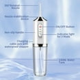 thumbnail image 6 of Oral Cleaner Water-Flosser-Cordless-Teeth-Cleaner Water Dental Flosser with IPX7 Waterproof Dental Oral Irrigator for Travel Home Braces(Luxury White), 6 of 8