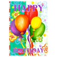 thumbnail image 1 of Toland Home Garden Birthday Bash 12.5 x 18 Inch Decorative Colorful Happy Balloon Party Garden Flag, 1 of 1