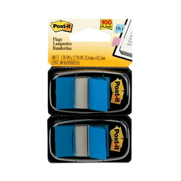 Post-it Arrow Message Flags, Notarize Yellow, 2 Dispensers Of 50 Flags Each