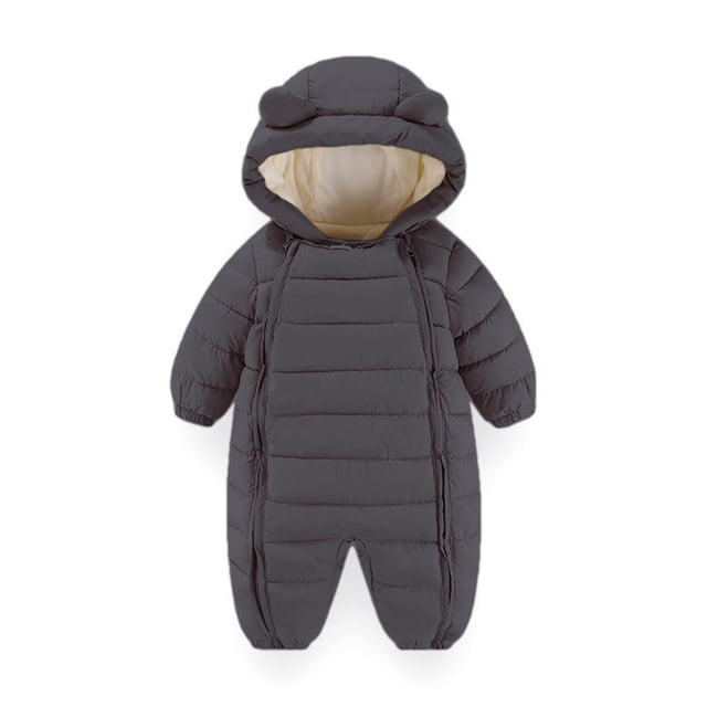 Amzcrzy Girl Jumpsuit Toddler Boys Girls Cute Romper Long Sleeve Hooded Jumpsuit Cute Zipper Clothes Baby Girl Clothes Baby Girl Newborn Essentials Newborn Girl Clothes Baby Girl Onesies