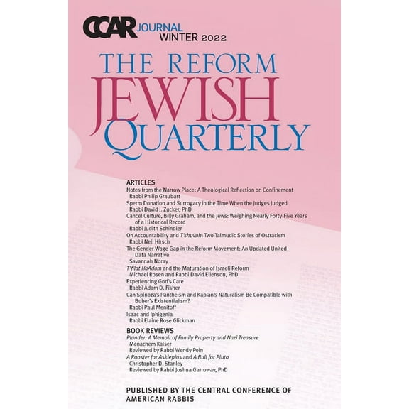 CCAR Journal: The Reform Jewish Quarterly, Winter 2022