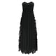 thumbnail image 5 of Vestidos de invitada de boda Prolriy para mujer, elegante vestido de fiesta formal de noche con abertura en el dobladillo con lazo en la espalda y bordado en 3D de malla de tul, vestido largo negro, 5 of 8