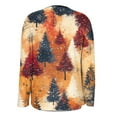 thumbnail image 4 of Lovzfmll Cardigan de Noël pour Femmes, Veste Imprimée Décontractée à la Mode Orange, TG, 4 of 7