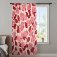 thumbnail image 4 of Red Pink Floral Spring Sheer Curtains 84 Inches Long, Blooming Botanical Garden Light Filering Curtains, Breathable Simi Curtain Privacy Drapes for Living Room Bedroom Lightweight Window Treatment, 4 of 9