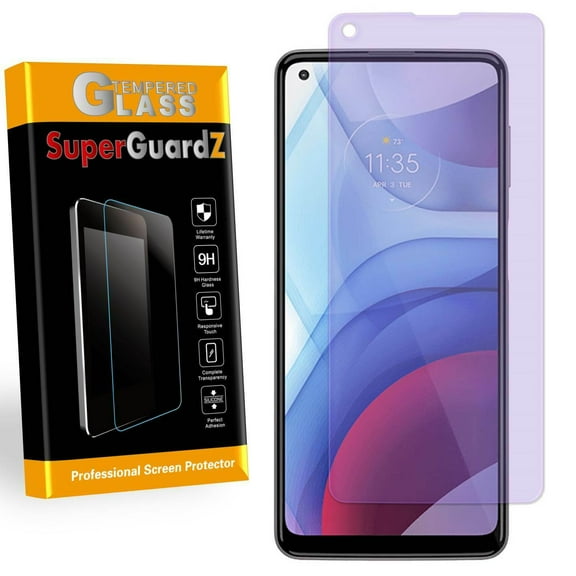 For Motorola Moto G Power (2021) - SuperGuardZ Anti Blue Light [Eye Protection] Tempered Glass Screen Protector, Anti-Scratch   2 Stylus Pens