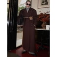 thumbnail image 4 of Abrigo de lana con solapa y doble botonadura para mujer, abrigo informal de manga larga con bolsillos, ropa de calle alta, 2024, 4 of 5