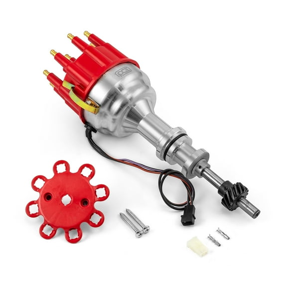Speedmaster PCE376.1100.01 Compatible with Ford 289 302 Windsor 8000 Series Pro Billet Distributor [Red]