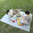 thumbnail image 2 of VOTRUDI Outdoor Picnic Blankets and Mats - Disposable Portable Waterproof Blankets for Camping, Beach and Garden Activities,79x59in,White, 2 of 5