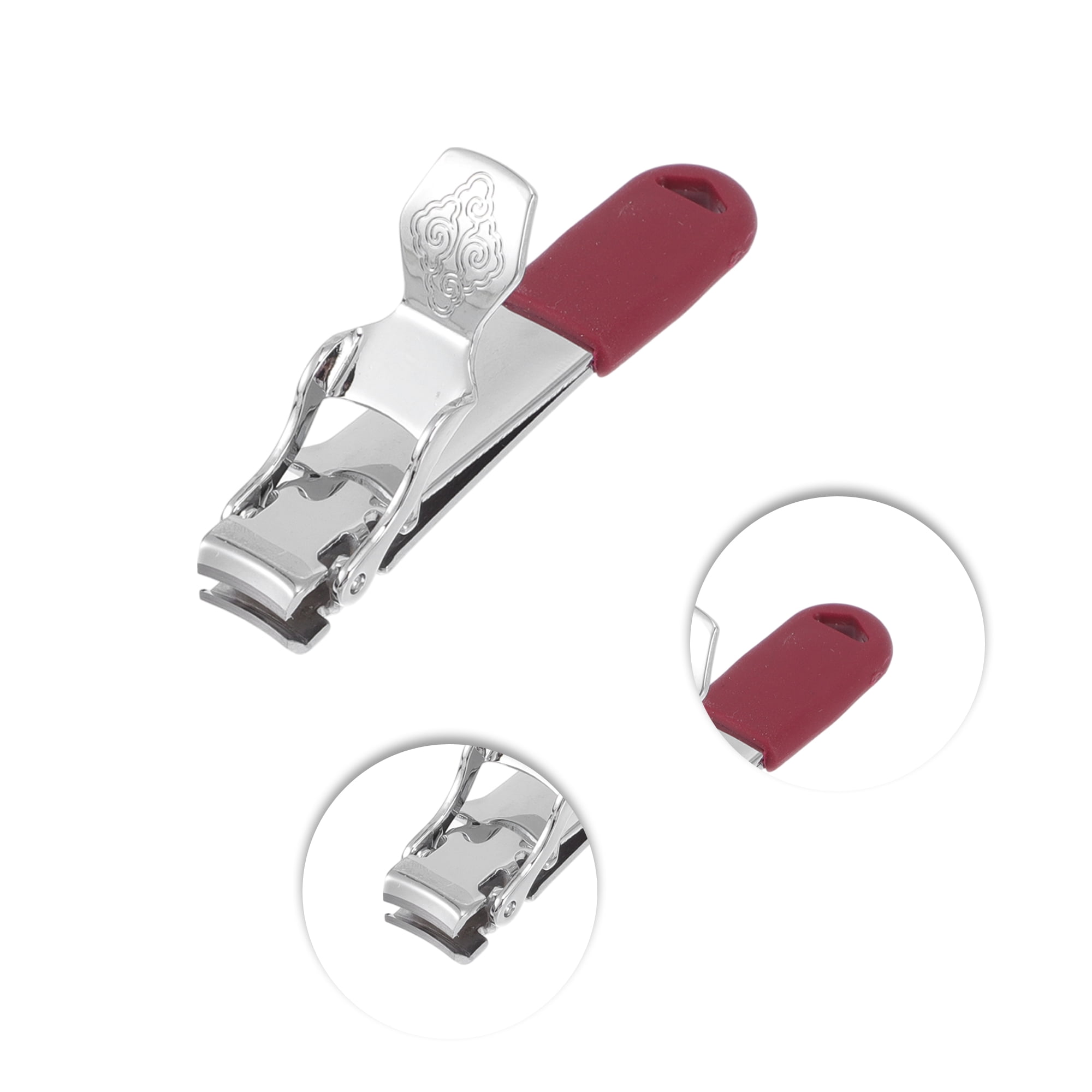 Unique Bargains 2pcs Delicate Nail Clippers Set for Trimming with Ergonomic Handle
