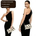 thumbnail image 3 of Xixirimido Women Evening Bags Formal Clutch Purses for Wedding Party Prom Leather Clutches Envelope Handbags with Shoulder Strap, Dachshunds Bone Paws Beige, 3 of 7