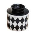 thumbnail image 2 of Crock Keeper con Tapa Moderno Contenedor de Tarro Portátil para Hotel Uso en el Hogar Regalo de Inauguración de la , Rejilla De Diamantes Cuadrícula rómbica, 2 of 8