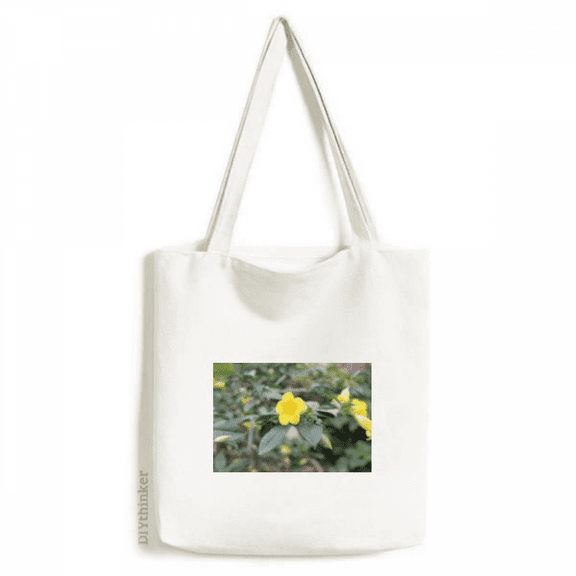 Yellow Flower Rattan Art Deco Fashion Tote Canvas Bag Shopping Satchel Casual Handbag