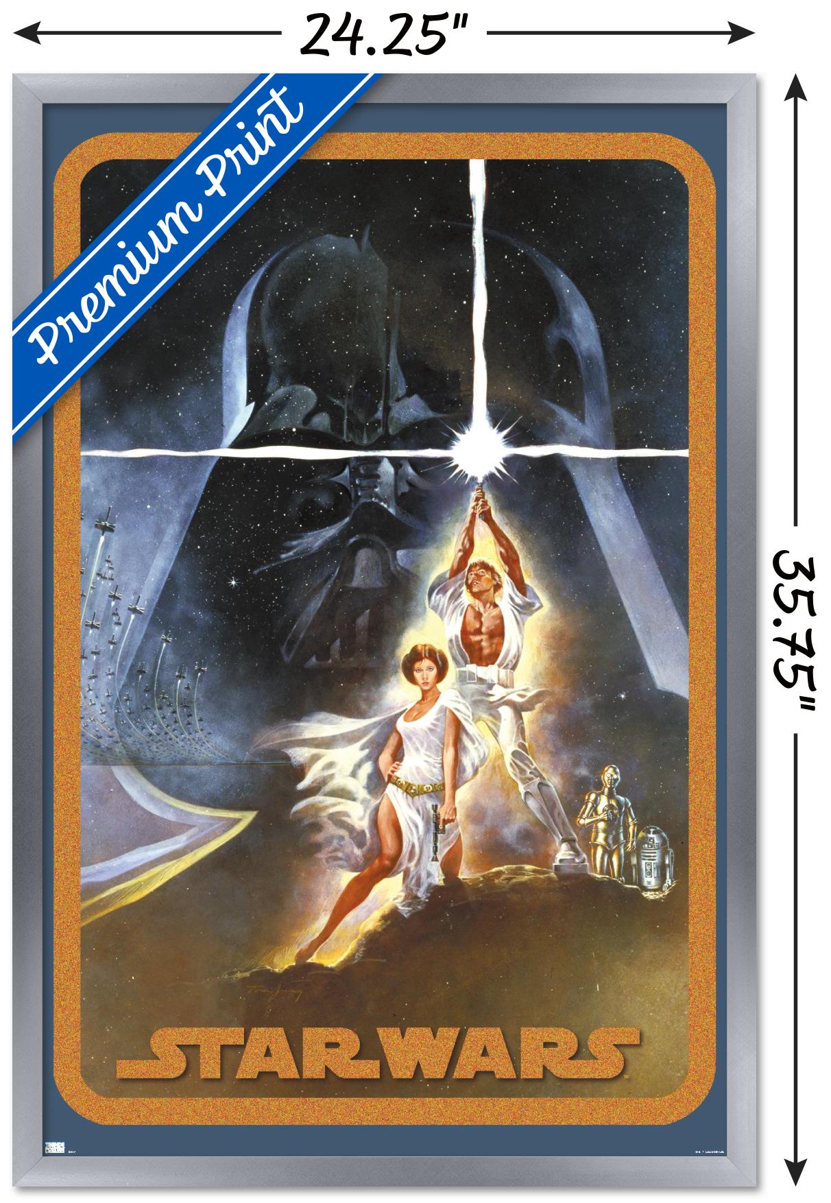 Star Wars: A New Hope - Galaxy Pose Wall Poster, 22.375" x 34" Framed