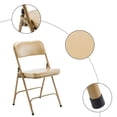 thumbnail image 5 of 2 Pack Folding Chairs with Padded Cushion and Backrest, Metal  Chairs, Lightweight Comfortable Chairs for Home and Office, Indoor and Outdoor Events, Party Wedding, Champagne Gold, 5 of 7