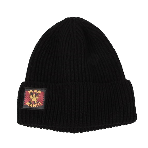 WITHMOONS The Simpsons Beanie Hat Simpsons Embroidery Hat HL51138 (Black)
