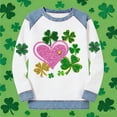 thumbnail image 5 of TaTaai Women's St. Patrick's Festival Top Long Sleeve Round Neck Patchwork Design Casual Irish Holiday Spring Celebration Blouse Gift, 5 of 5