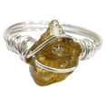thumbnail image 1 of Natural Citrine Ring, Rough Citrine Gemstone Ring, November Birthstone, Wire Band, 925 Sterling Silver, Womens Ring, Christmas, Thanksgiving, Handmade, Statement Jewelry, Rough Gemstone Jewelry, 1 of 6