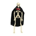 thumbnail image 5 of Dserhfy Halloween Skeleton Bride Groom Statue 15 Inch Plastic Posable Skeleton Wedding Couple Hanging Ornament with Veils Robe for Haunted House Decor, 5 of 8