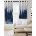 thumbnail image 2 of Abstract Forest Blackout Curtains 96 Inch Length Spring Black Tree Forest Impressionism Watercolor Thermal Insulated Window Curtain Window Drapes 2 Panels for Bedroom Living Room 52"Wx96"L, 2 of 9