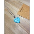 thumbnail image 4 of Handmade Crystal Necklace Silver Tone Heart Turquoise Healing Crystal Point Necklace, 4 of 10