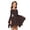 V81-Brown, variant on WhouRiu Girls Casual Dresses Solid Color Long Sleeve Off The Shoulder Ruffle Dress Kids Comfortable Cute Summer Sundress,10-11 Years