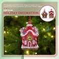 thumbnail image 4 of YSNOOWE 2Ud Colgante De Casa Navideña En Resina Para Ambiente Festivo Multicolor, 4 of 6